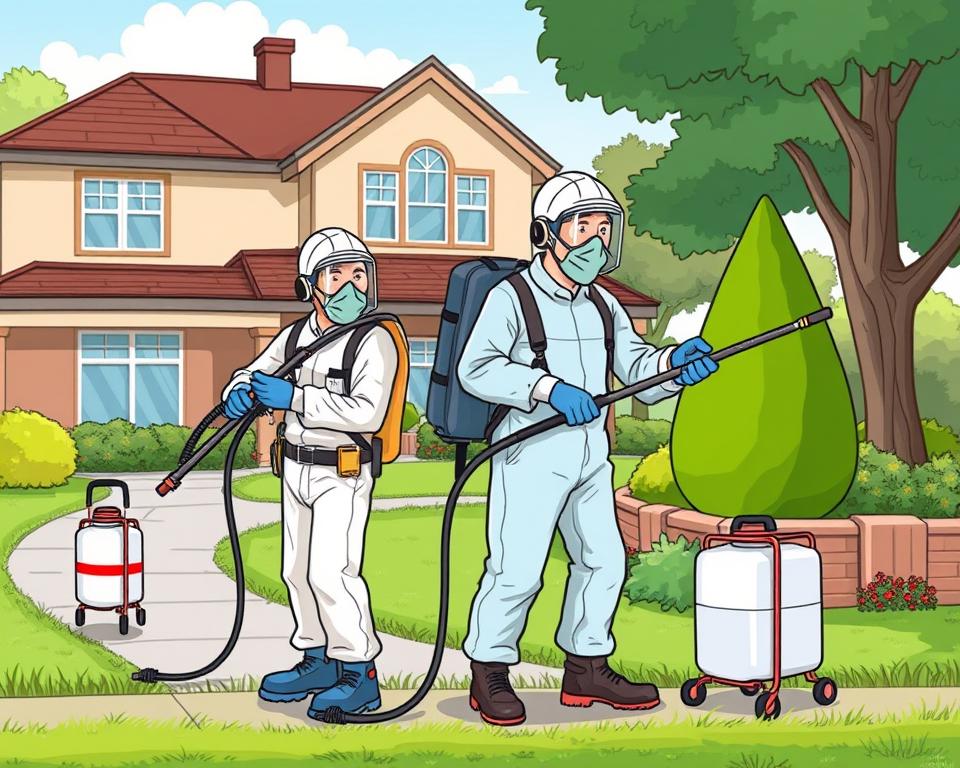 professional exterminators in action